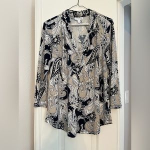 EUC Charter Club paisley tunic